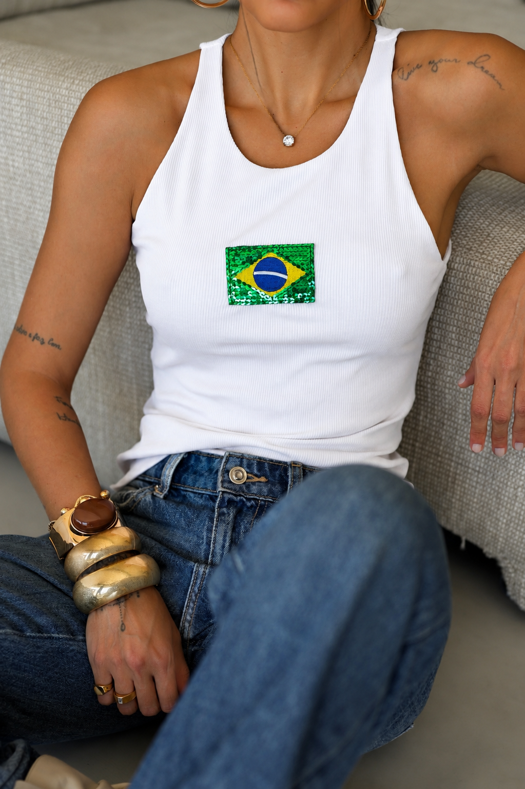 REGATA RIBANA BRASIL | BRANCA