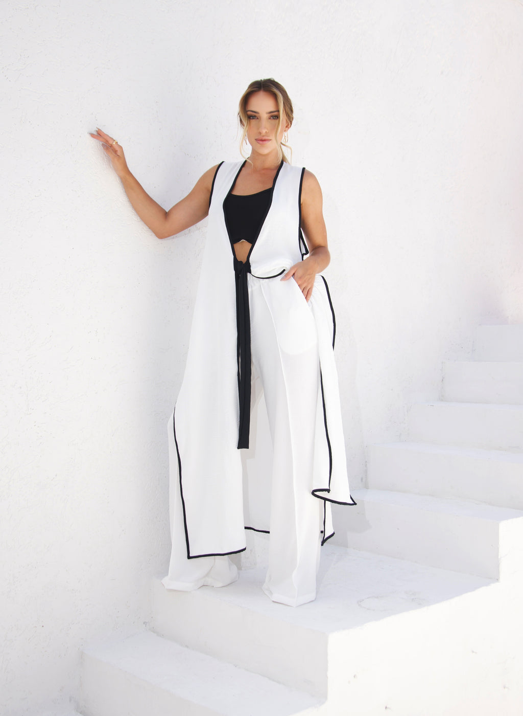 Conjunto Cardigan e Calça