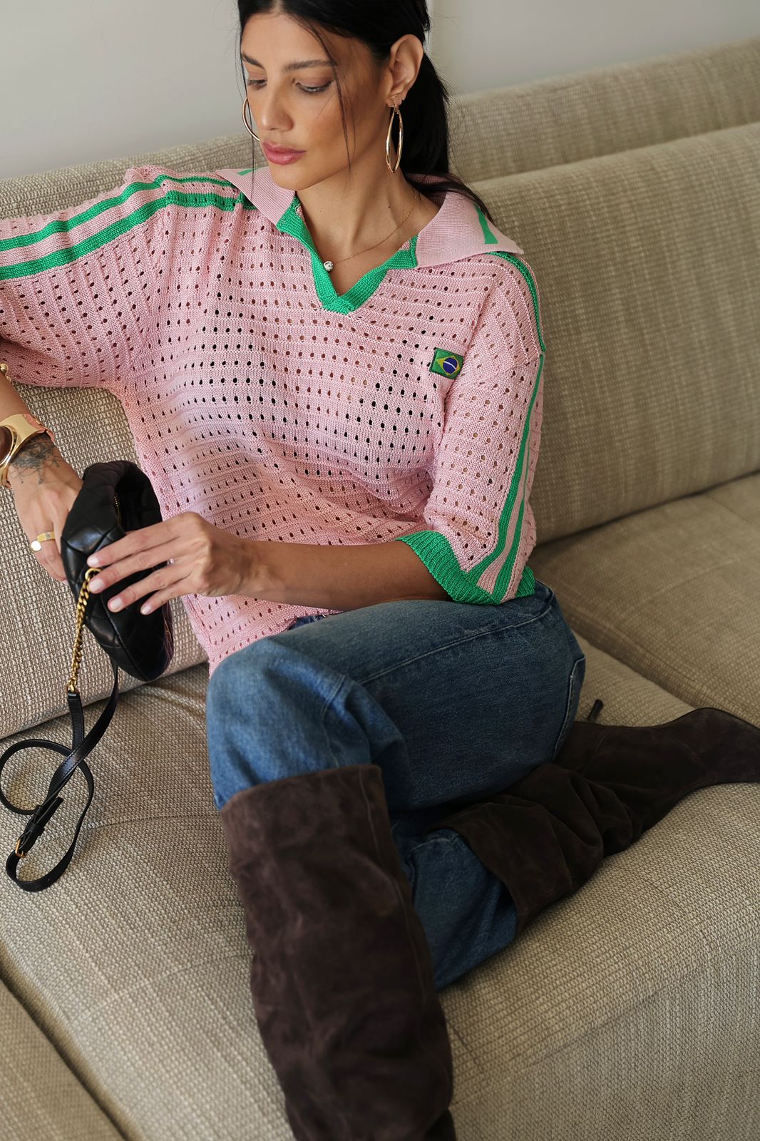 Blusa Brazil Tricot | ROSA