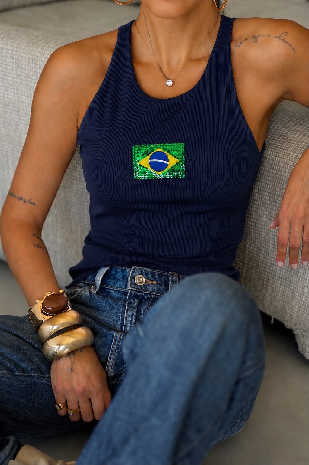REGATA RIBANA BRASIL | AZUL MARINHO