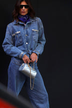 Jaqueta Jeans Brilho