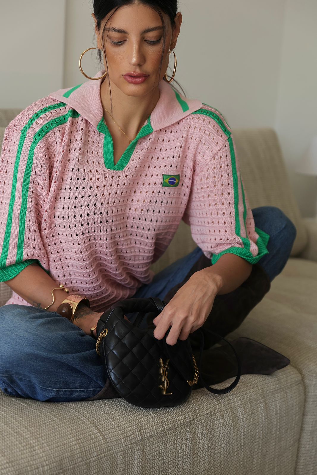 Blusa Brazil Tricot | ROSA